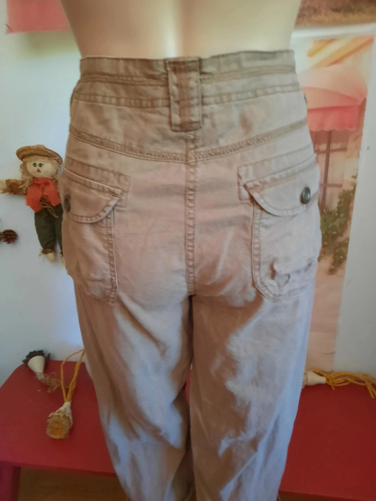 🥀Pantacourt lin et Coton, femme Taille 50. – photo 7